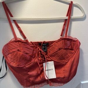 Rose color woven top/camis Forever 21 S